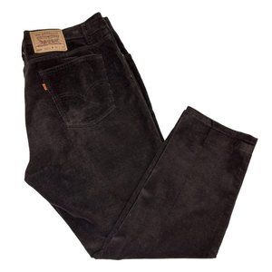 Levi's 550 Vintage Orange Tab Relaxed Fit Tapered Leg Corduroy Jeans Brown 40x30